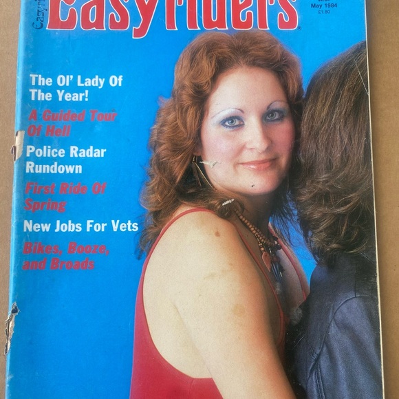Vintage Easy Rider Chopper Magazine May 1984 intact David Mann Centerfold - Picture 1 of 3